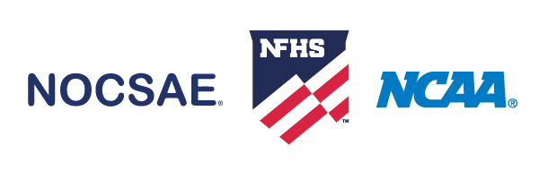 NOACSE, NFHS and NCAA logos